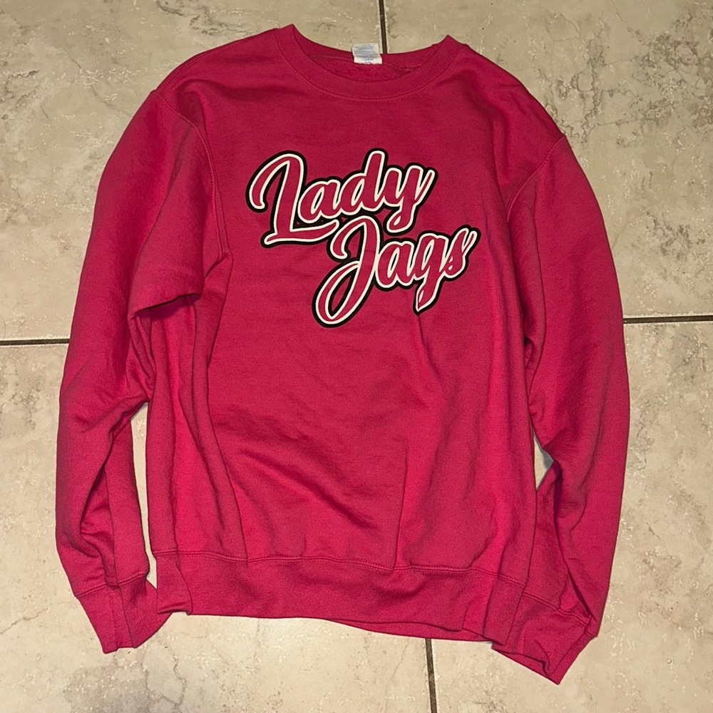 Lady jags Pink Graphic Sweater